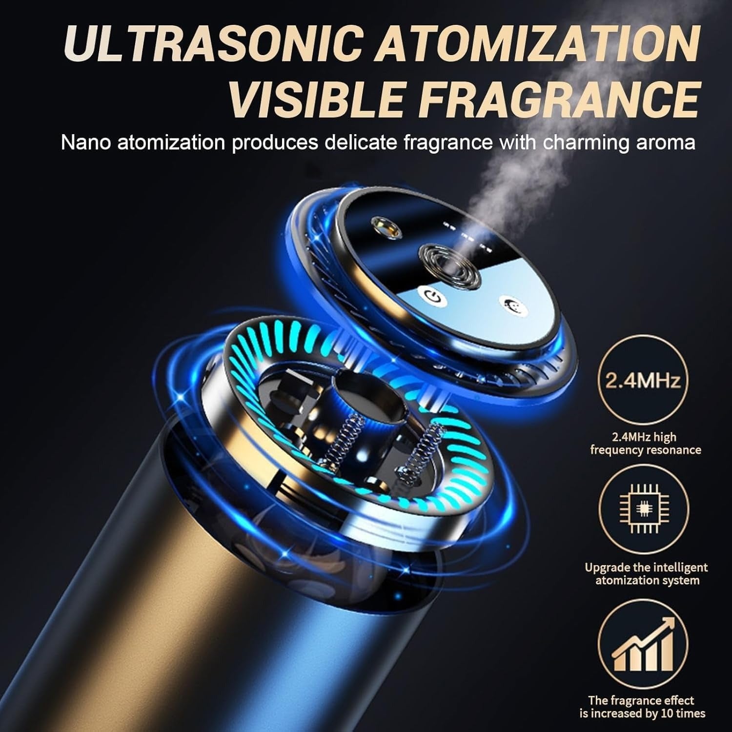 “LED Projection Car Aroma Diffuser & Mist Freshener”**