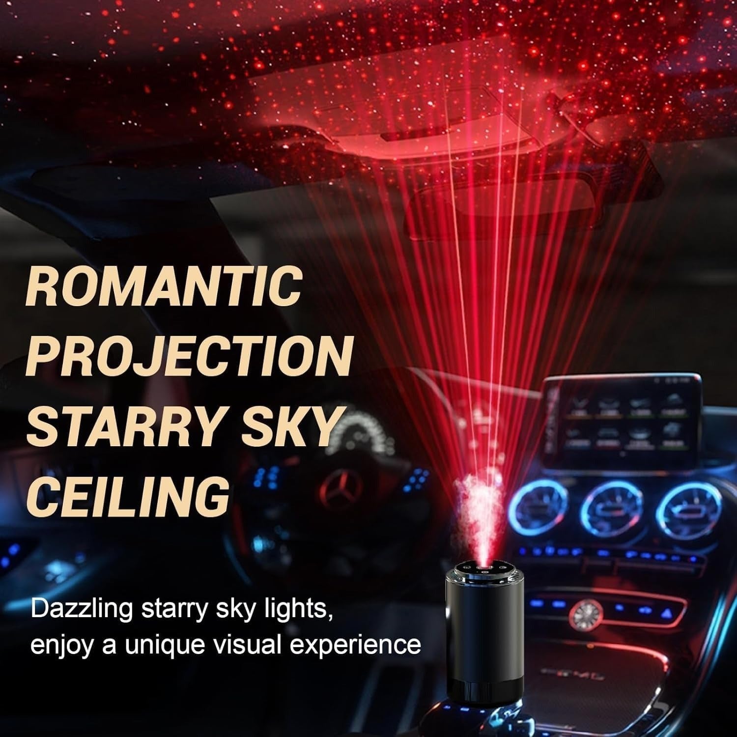 “LED Projection Car Aroma Diffuser & Mist Freshener”**