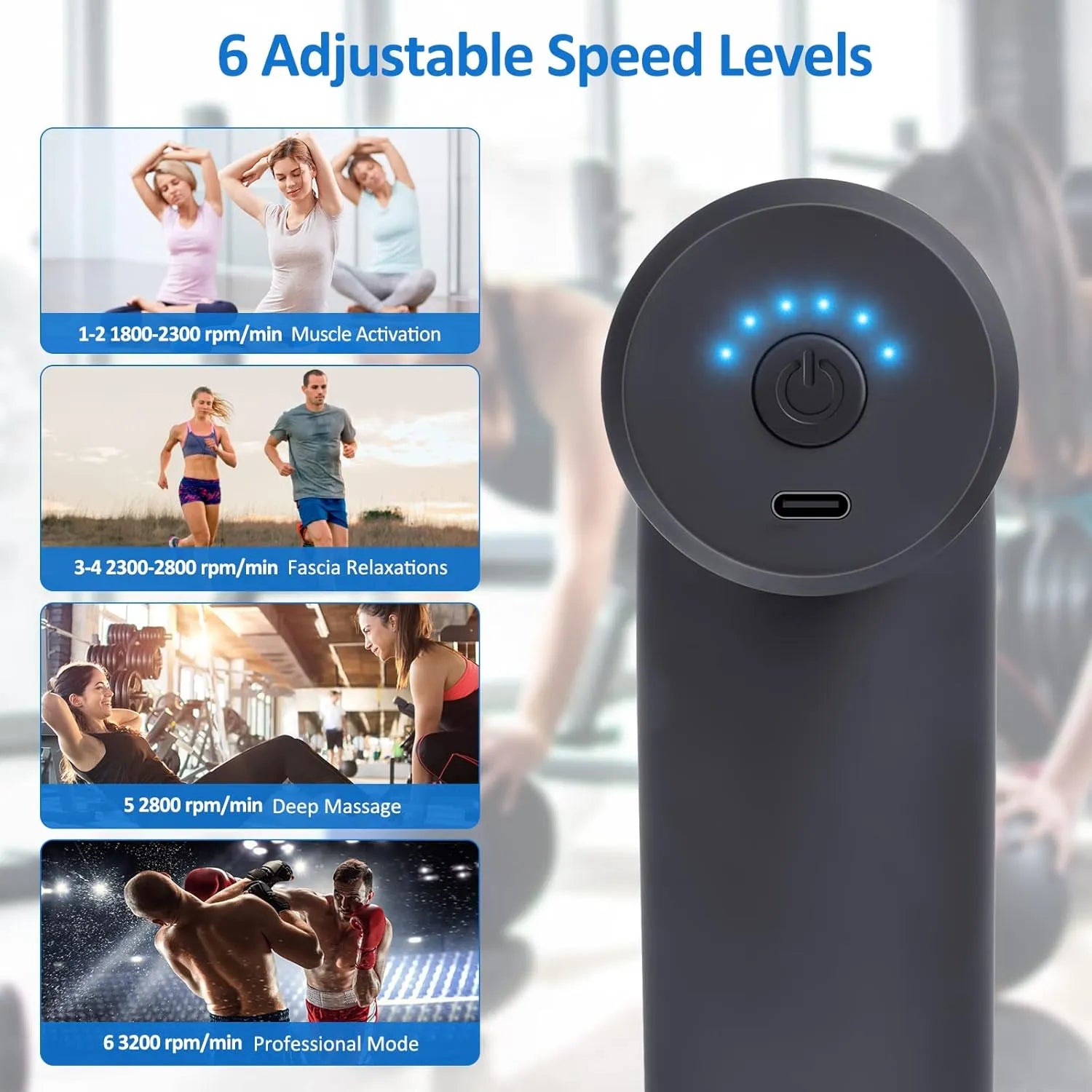 **“Portable mini massage gun for deep tissue muscle relief.”**
