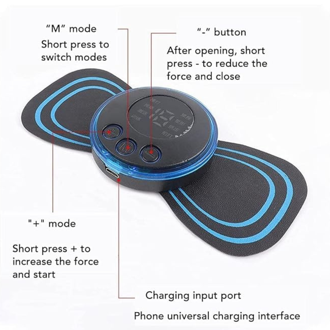 **Cordless Mini Massager for Neck, Shoulder, Back & Leg Pain Relief – WB-UA1728**